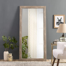 Load image into Gallery viewer, Large Farmhouse Mirror Farmhouse Bathroom Mirror Farmhouse Mirrors for Wall Decor Living Room Rustic Mirrors for Wall Decor Living Room Dressing Room Floor/Wall Mounted - Rustic, Distressed White