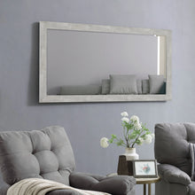 Load image into Gallery viewer, Large Farmhouse Mirror Farmhouse Bathroom Mirror Farmhouse Mirrors for Wall Decor Living Room Rustic Mirrors for Wall Decor Living Room Dressing Room Floor/Wall Mounted - Rustic, Distressed White