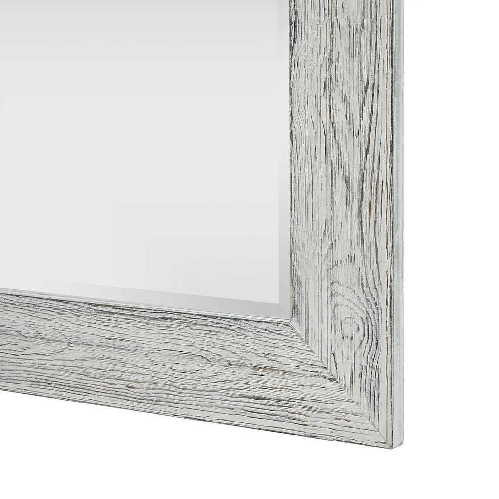 Large Farmhouse Mirror Farmhouse Bathroom Mirror Farmhouse Mirrors for Wall Decor Living Room Rustic Mirrors for Wall Decor Living Room Dressing Room Floor/Wall Mounted - Rustic, Distressed White