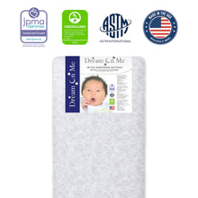 Load image into Gallery viewer, on Me Twinkle 5 88 Coil Crib and Toddler Mattress. Morning Mist Floral. Greenguard Gold Certified