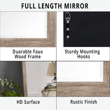 Load image into Gallery viewer, Large Farmhouse Mirror Farmhouse Bathroom Mirror Farmhouse Mirrors for Wall Decor Living Room Rustic Mirrors for Wall Decor Living Room Dressing Room Floor/Wall Mounted - Rustic, Distressed White