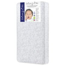 Load image into Gallery viewer, on Me Twinkle 5 88 Coil Crib and Toddler Mattress. Morning Mist Floral. Greenguard Gold Certified