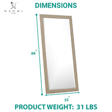 Load image into Gallery viewer, Large Farmhouse Mirror Farmhouse Bathroom Mirror Farmhouse Mirrors for Wall Decor Living Room Rustic Mirrors for Wall Decor Living Room Dressing Room Floor/Wall Mounted - Rustic, Distressed White