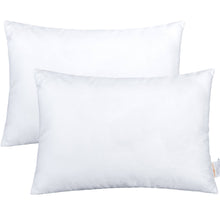 Load image into Gallery viewer, NTBAY 2 Pack Cotton Down Alternative Soft and Breathable Toddler Pillows Easy Care Travel Small Pillows for Sleeping Ideal for Daycare Crib Cot 13" x