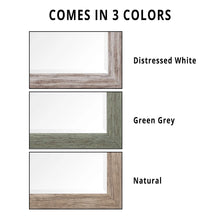 Load image into Gallery viewer, Large Farmhouse Mirror Farmhouse Bathroom Mirror Farmhouse Mirrors for Wall Decor Living Room Rustic Mirrors for Wall Decor Living Room Dressing Room Floor/Wall Mounted - Rustic, Distressed White