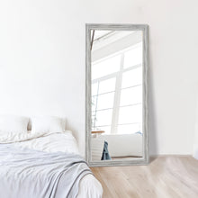 Load image into Gallery viewer, Large Farmhouse Mirror Farmhouse Bathroom Mirror Farmhouse Mirrors for Wall Decor Living Room Rustic Mirrors for Wall Decor Living Room Dressing Room Floor/Wall Mounted - Rustic, Distressed White
