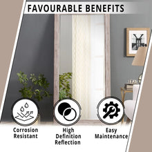 Load image into Gallery viewer, Large Farmhouse Mirror Farmhouse Bathroom Mirror Farmhouse Mirrors for Wall Decor Living Room Rustic Mirrors for Wall Decor Living Room Dressing Room Floor/Wall Mounted - Rustic, Distressed White