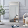 Large Farmhouse Mirror Farmhouse Bathroom Mirror Farmhouse Mirrors for Wall Decor Living Room Rustic Mirrors for Wall Decor Living Room Dressing Room Floor/Wall Mounted - Rustic, Distressed White